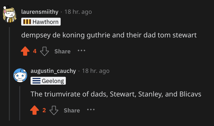 A Reddit Screenshot Entailing The Family Dynamic Of the Geelong Blonde Hair Archetype